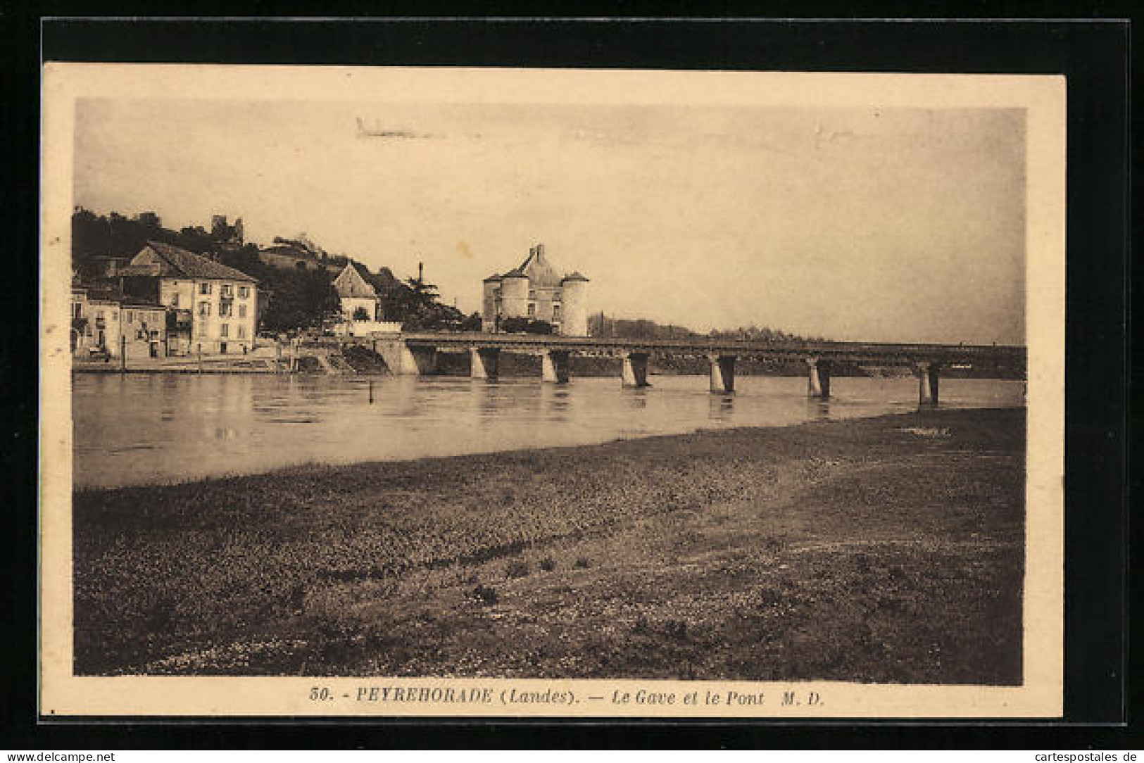 CPA Peyrehorade, Le Gave Et Le Pont M. D.  - Peyrehorade