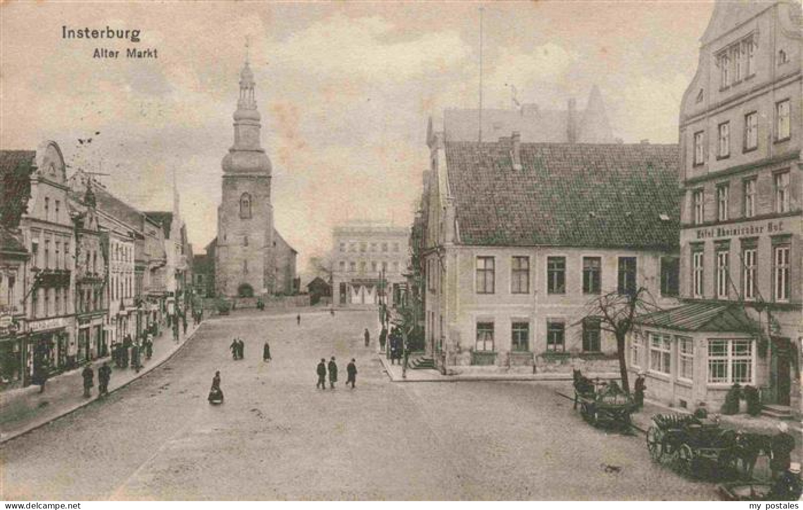 73971208 INSTERBURG_Tschernjachowsk_Kaliningrad_RU Alter Markt Kirche Feldpost - Russie