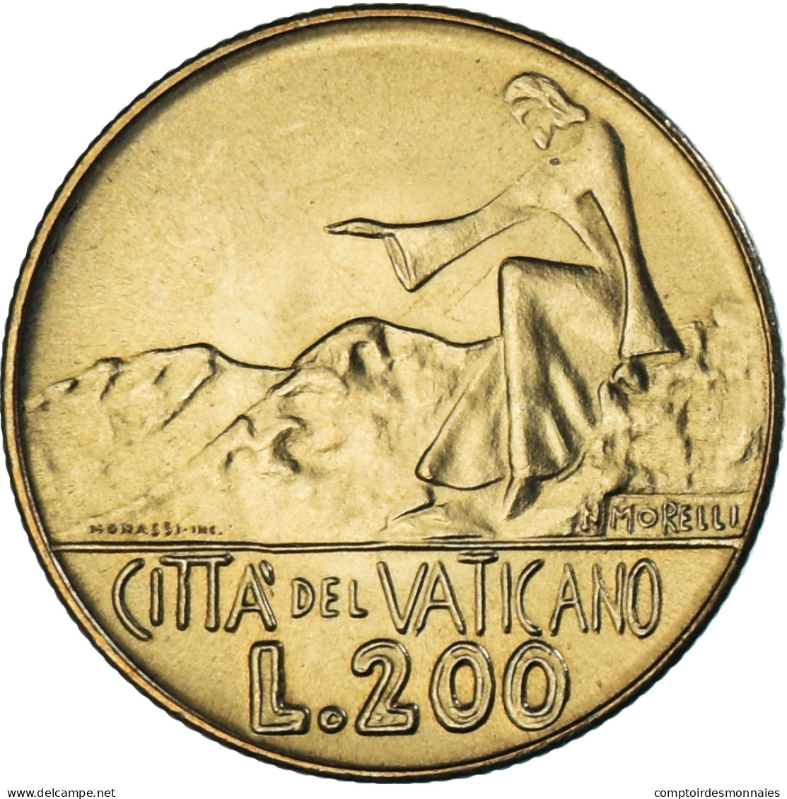 Monnaie, Cité Du Vatican, Paul VI, 200 Lire, 1978, SPL, Bronze-Aluminium - Vaticaanstad