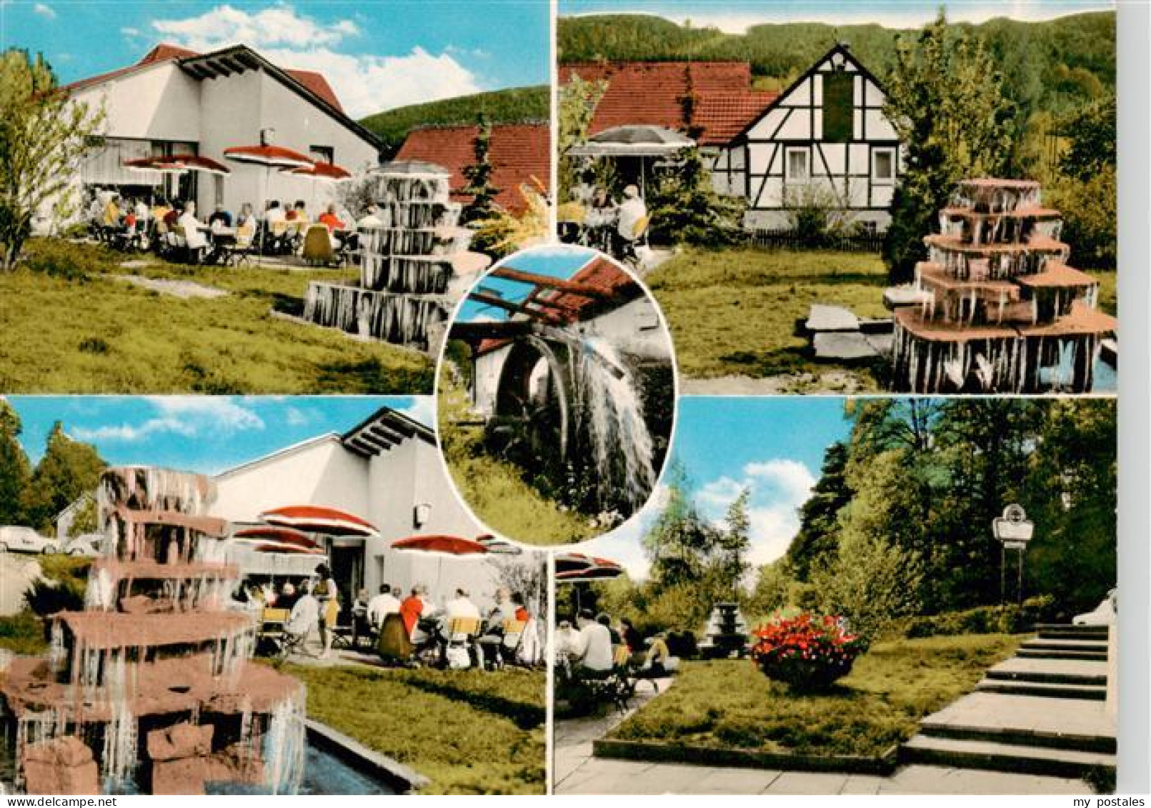 73971179 Bad_Koenig_Odenwald Gaststaette Café Drei Muehlen Grohmuehle Brunnen Wa - Bad König