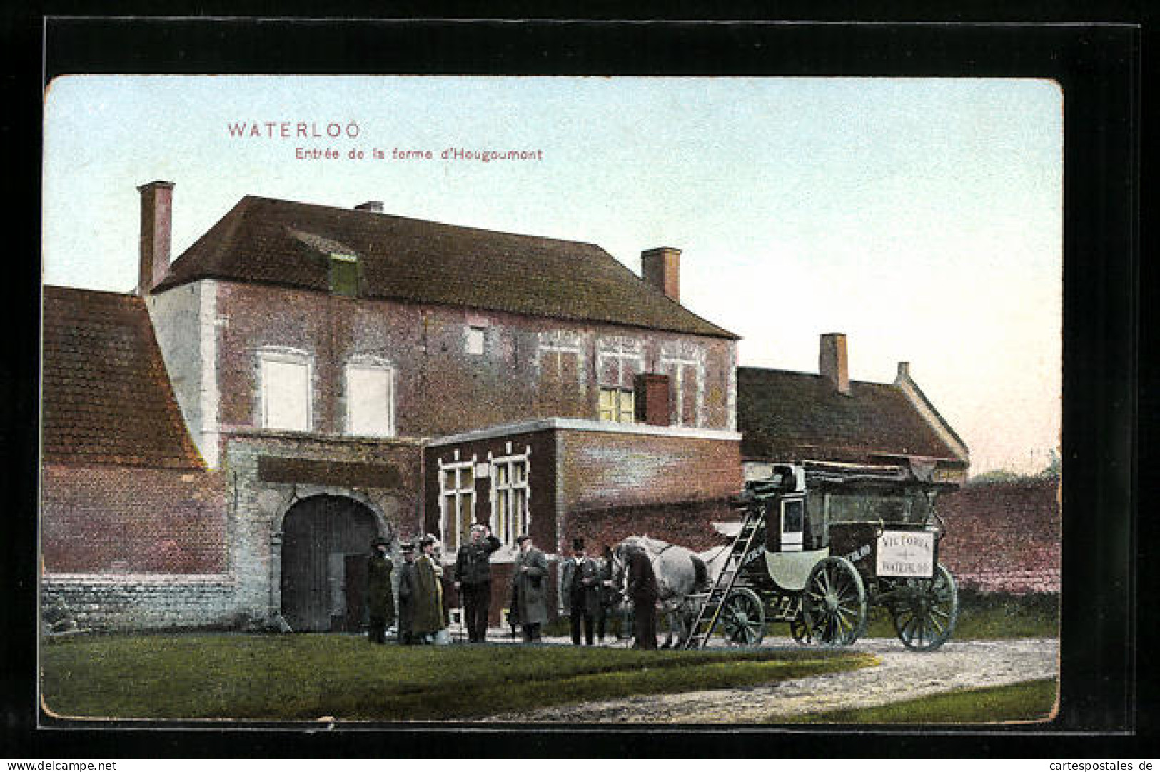 AK Waterloo, Entrée De La Ferme D`Hougoumont  - Waterloo