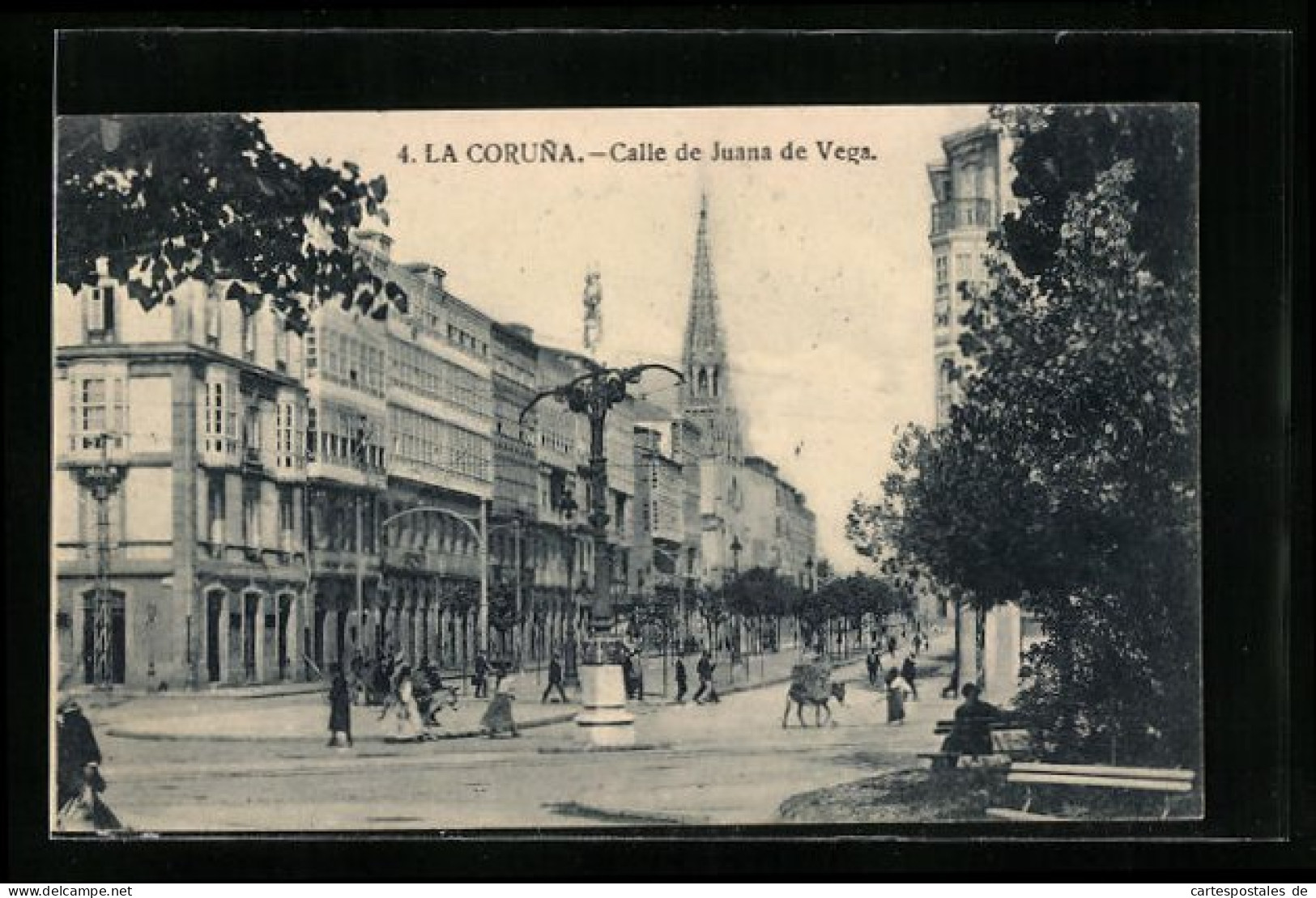 Postal La Coruna, Calle De Juana De Vega  - La Coruña