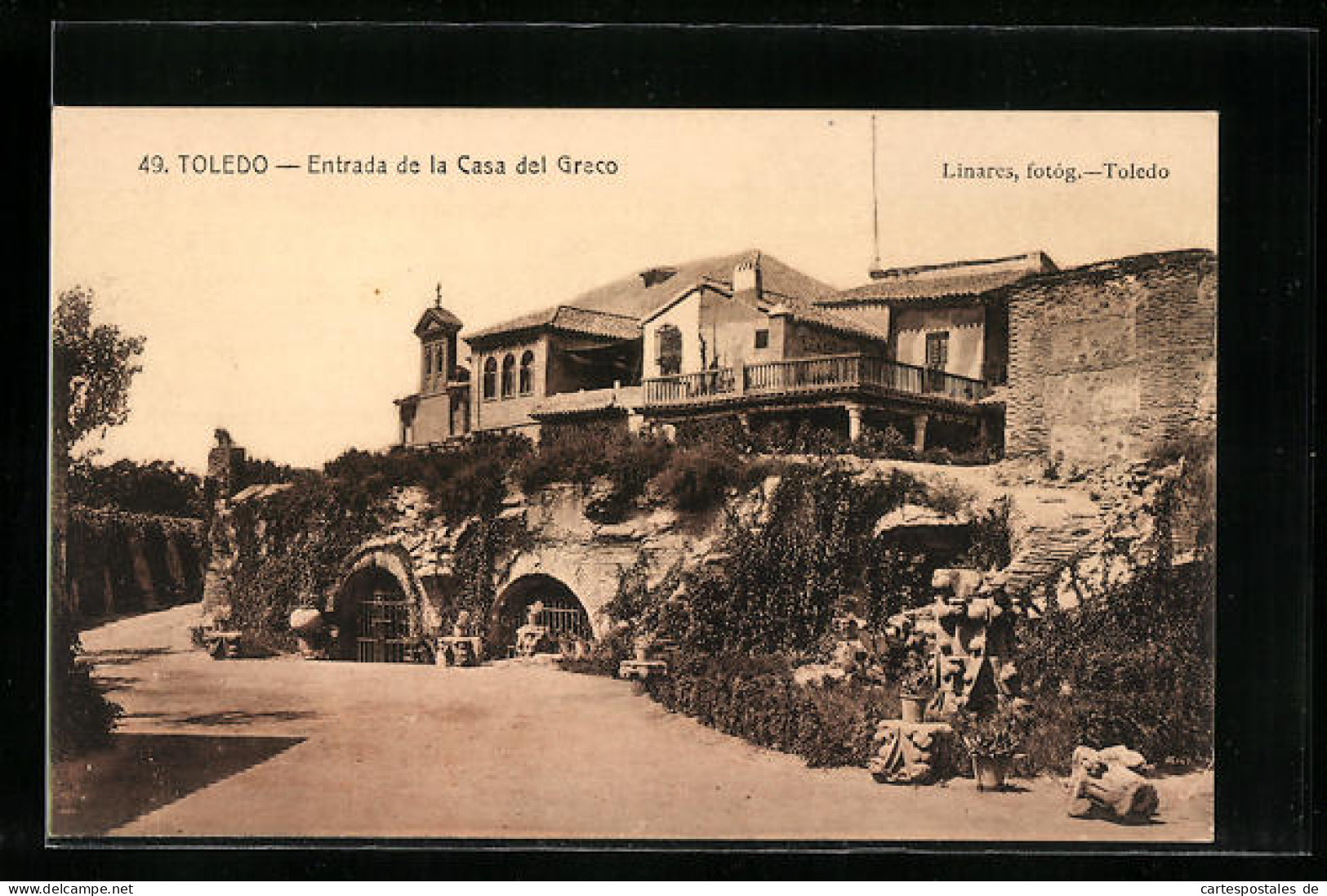Postal Toledo, Entrada De La Casa Del Greco  - Toledo