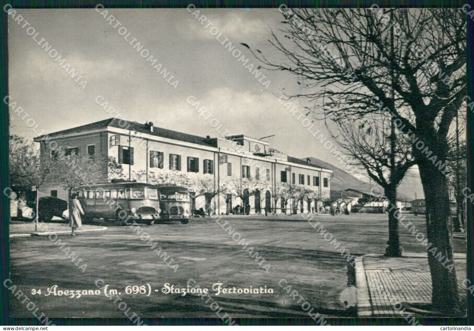 L'Aquila Avezzano Stazione Corriera Foto FG Cartolina ZKM8378 - L'Aquila