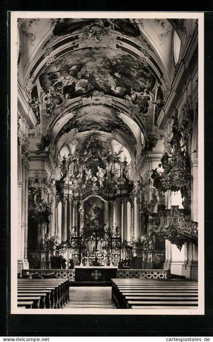 AK Amorbach /Unterfr., Abteikirche, Der Hochaltar  - Amorbach