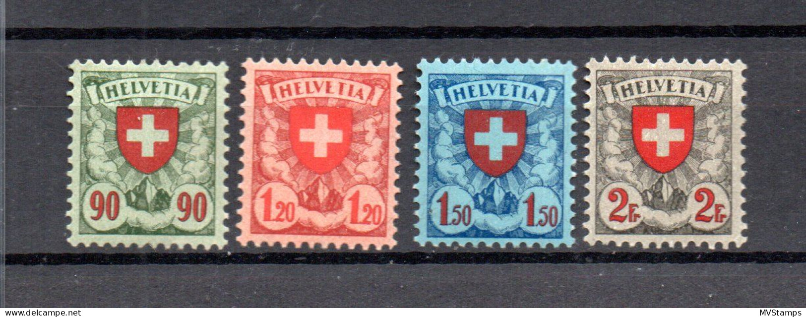 Switzerland 1924 Set Coat Of Arms Stamps (Michel 194/97) Nice MLH - Unused Stamps