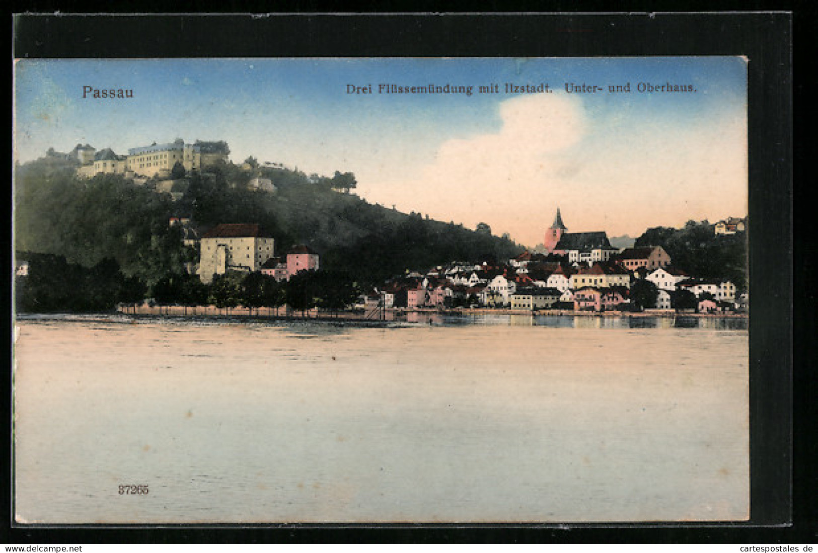 AK Passau, Drei Flüssemündung Mit Ilzstadt, Unter-und Oberhaus  - Passau