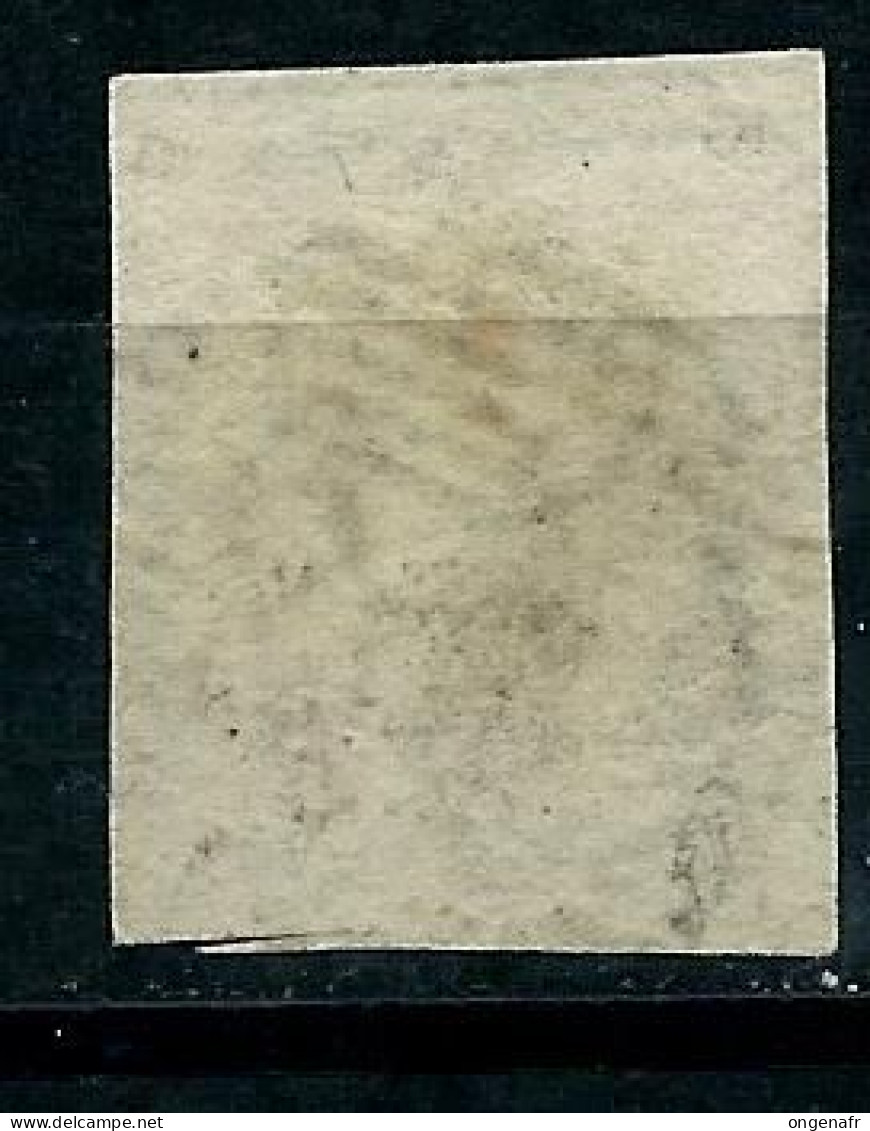 10 Centimes Brun Filigrane L L Encadré  N° 1  Bord De Feuille En Bas - 1849 Hombreras