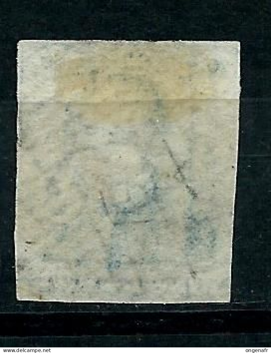 20 Centimes Bleu - N° 2 - Obl 24 ( Bruxelles ) - 1849 Epauletten