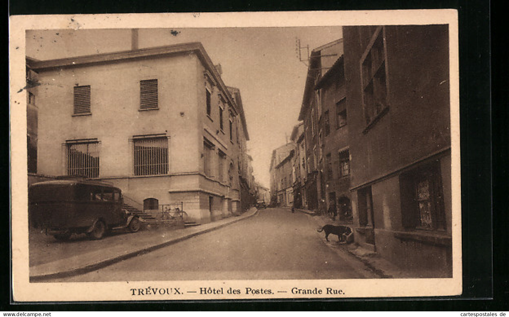 CPA Trévoux, Hotel Des Postes, Grande Rue  - Trévoux