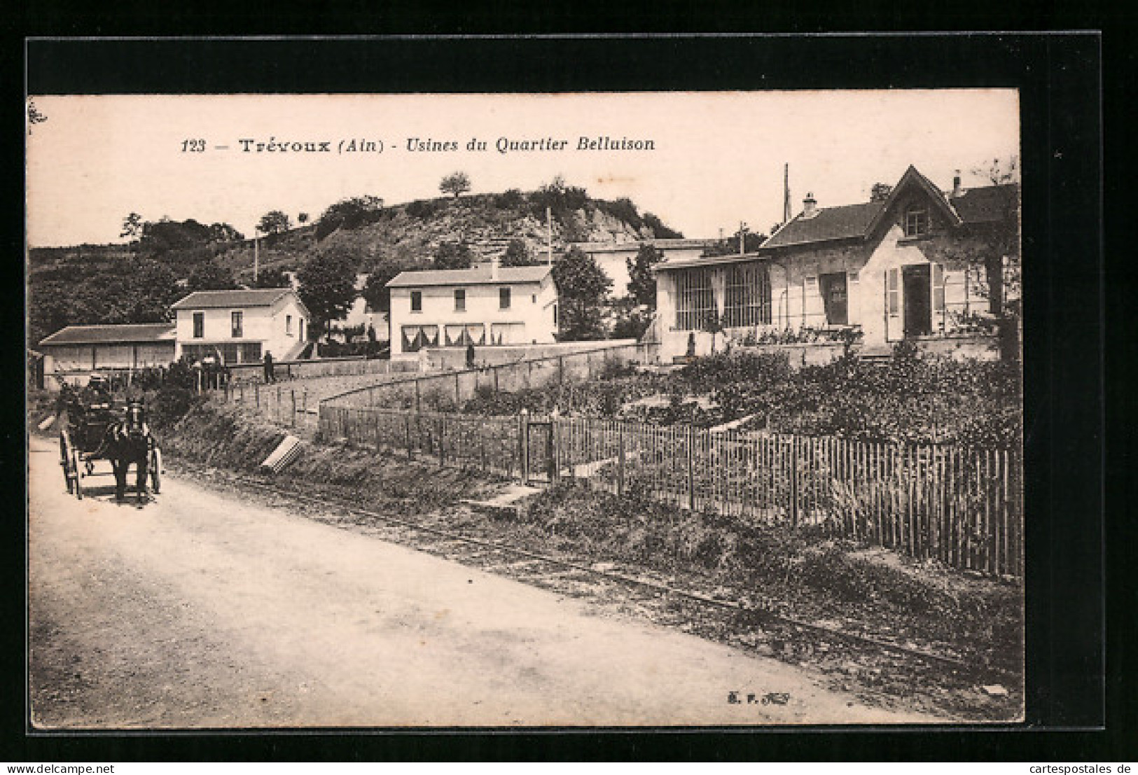 CPA Trévoux, Usines Du Quartier Belluison  - Trévoux