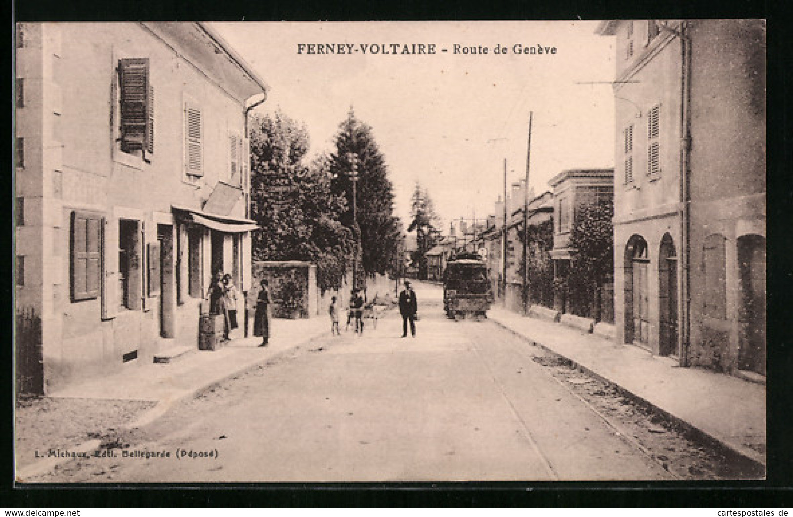 CPA Ferney-Voltaire, Route De Geneve  - Ferney-Voltaire