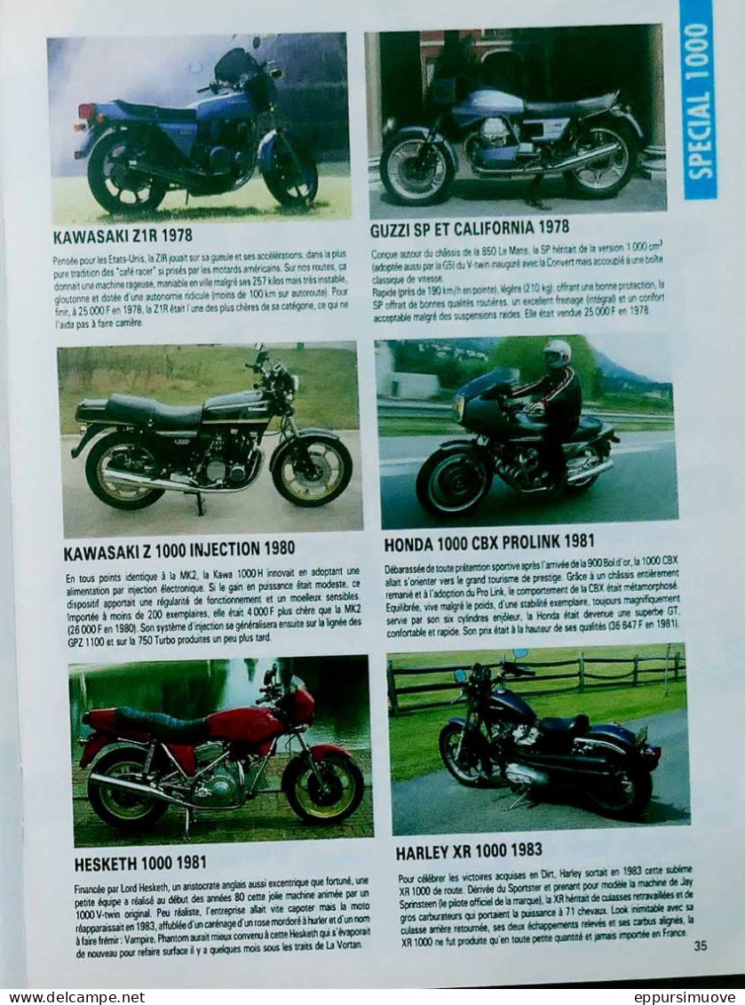 Article Papier 2 Pages MOTO GUZZI CALIFORNIA + LE MANS HONDA 1000 CBX PROLINK HESKETH HARLEY XR KAWASAKI Juillet 1991 MJ - Non Classés