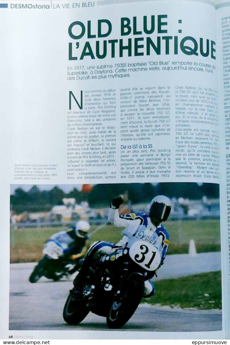 Article Papier 3 Pages MOTO DUCATI 750 SS OLD BLUE  Avril 2021 FL-02 - Unclassified