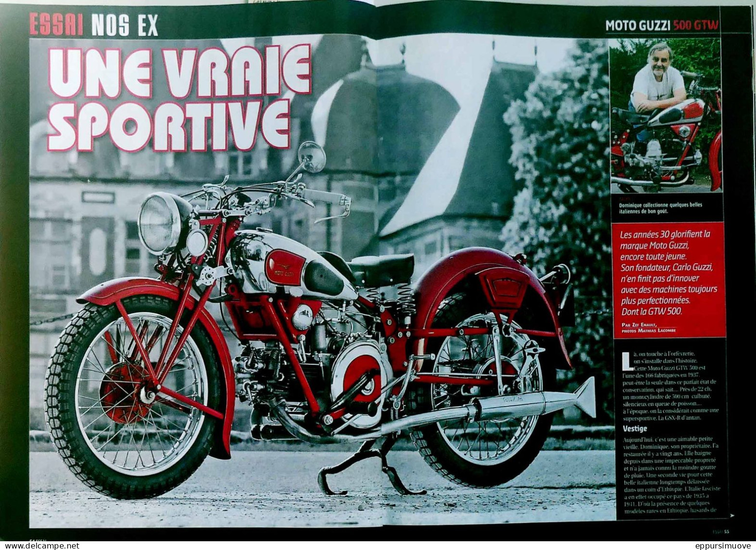 Article Papier 3 Pages MOTO GUZZI GTW 500 Mai 2010 MJFL - Unclassified