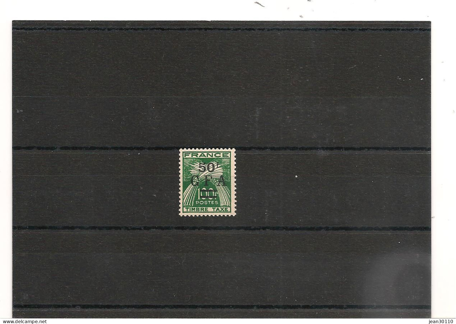 RÉUNION  1949/50 TAXE N° 44** Cote : 37,00 € - Portomarken