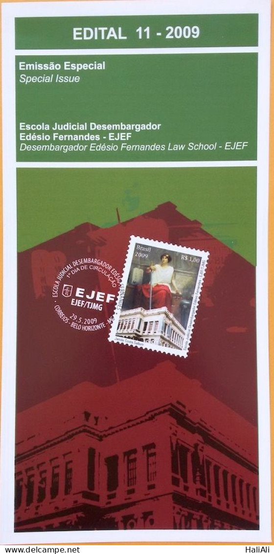 Brochure Brazil Edital 2009 11 Edesio Fernandes Judicial School Law Justice Without Stamp - Cartas & Documentos