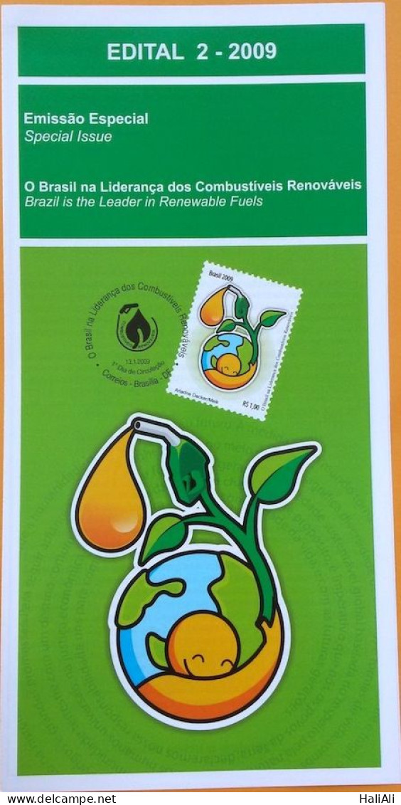 Brochure Brazil Edital 2009 02 Renewable Fuels Energy Without Stamp - Cartas & Documentos