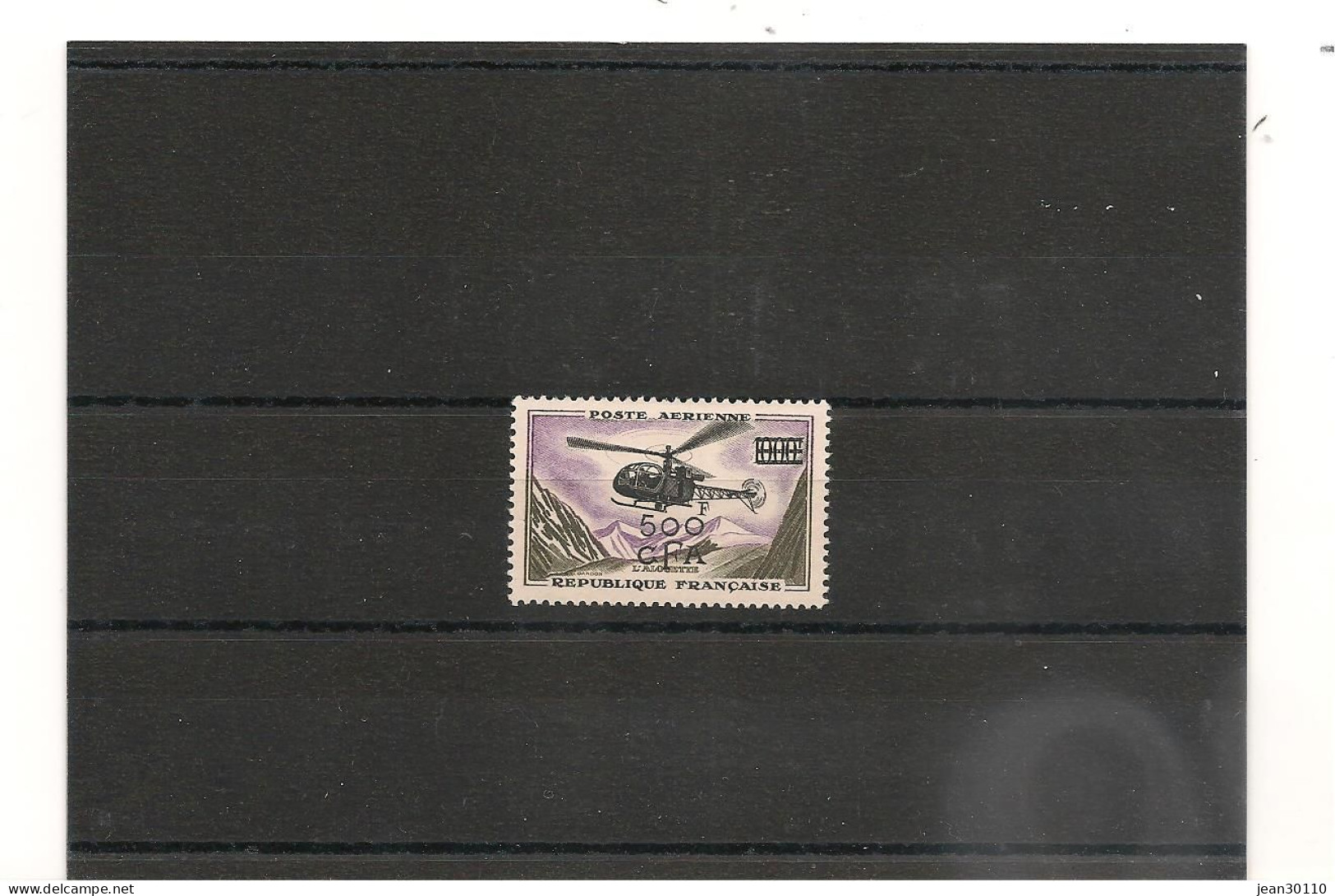 RÉUNION  1957/58 P.A. N° 57* Cote : 18,00 € - Airmail