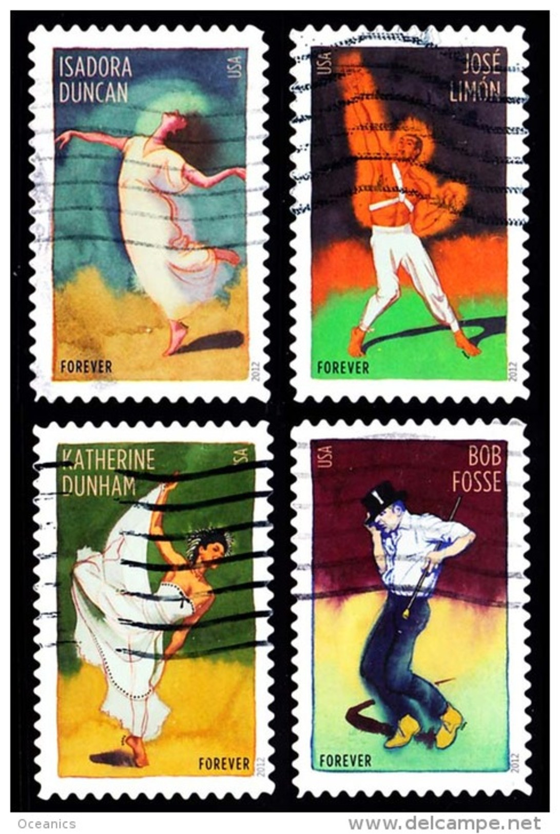 Etats-Unis / United States (Scott No.4698-701 - Chorégraphes Innovateurs / Innovative Choreographers)  Serie / Set - Used Stamps