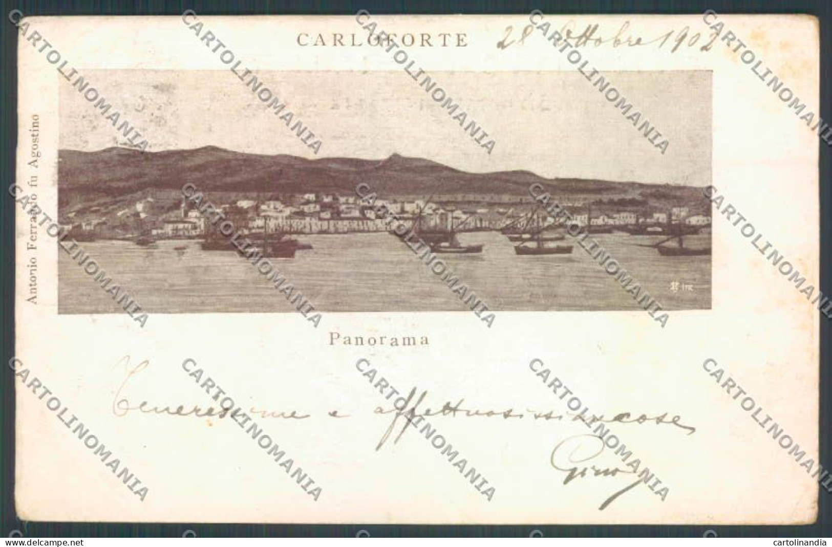 Cagliari Carloforte Cartolina ZG0341 - Cagliari