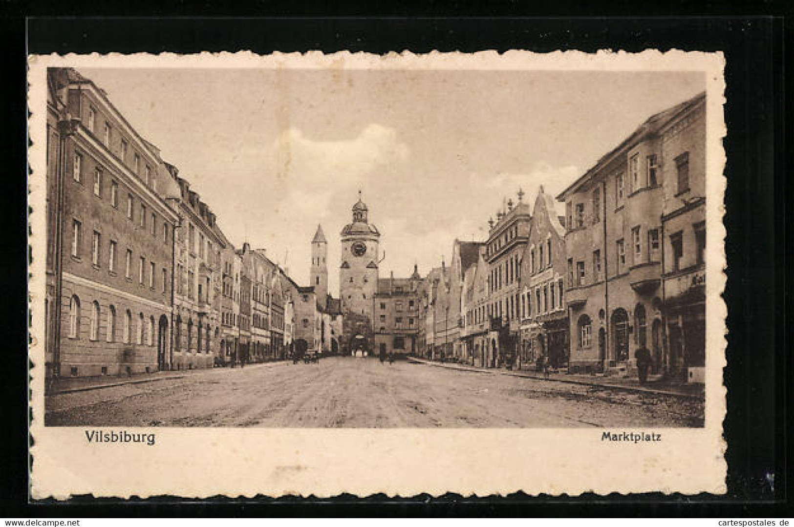 AK Vilsbiburg, Marktplatz Mit Geschäften  - Vilsbiburg