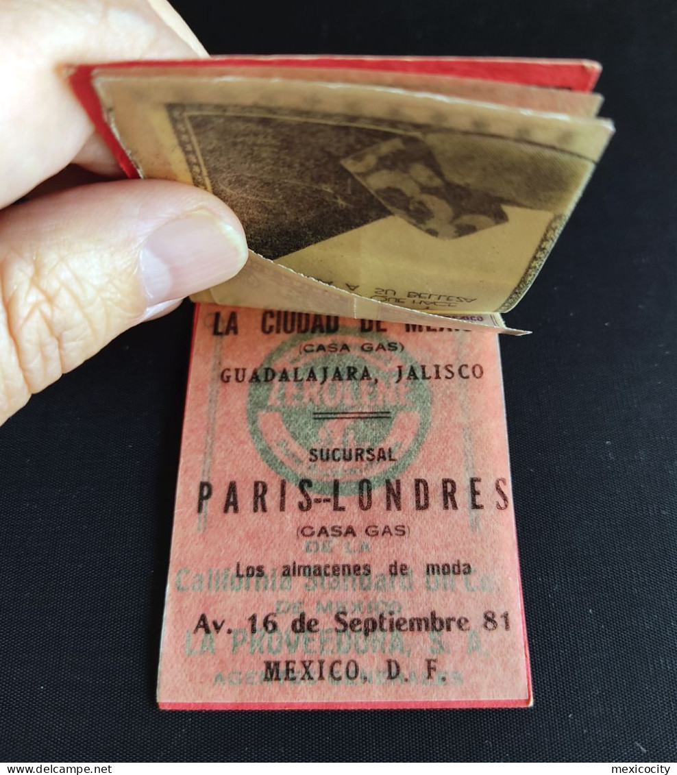 MEXICO 1929 BOOKLET - Cpl. W/ 10 1c. Postal Tax Stamps, CORONA ROJA Cover, See All Imgs. - Mexico