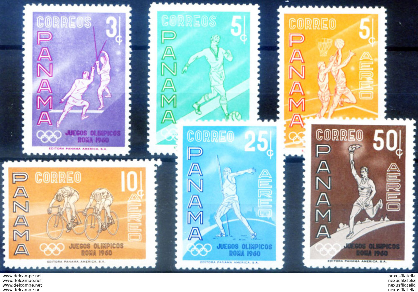 Sport. Olimpiadi Roma 1960. - Panamá