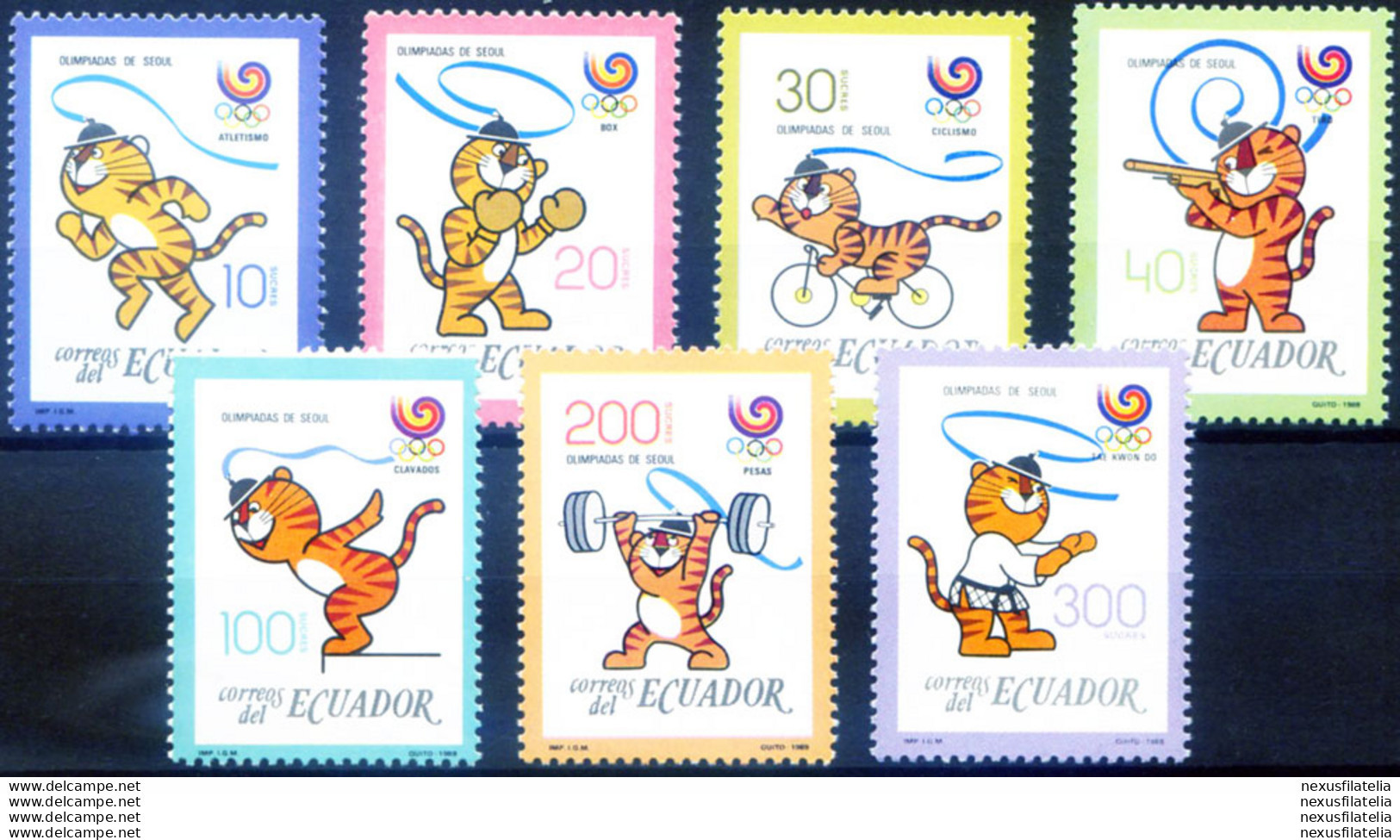 Sport. Olimpiadi Seul 1989. - Equateur