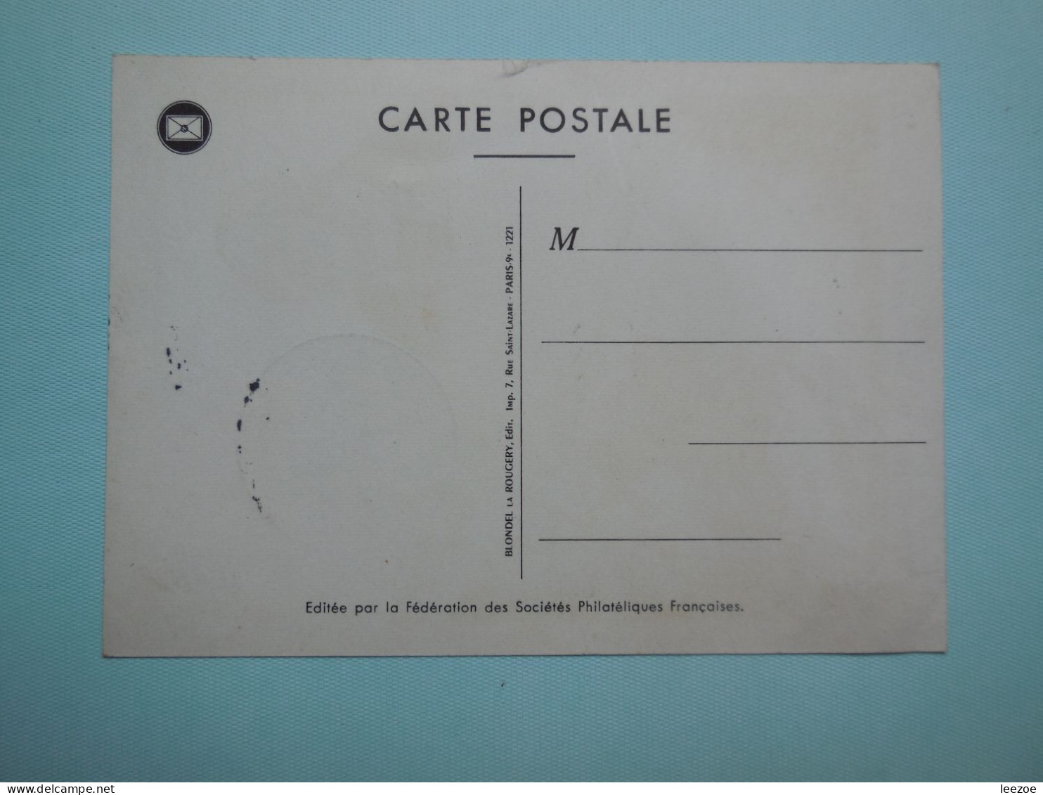 Journée Nationale Du Timbre 1956 Chalon-sur-Saône, François De Tassin.......CP15 - Journée Du Timbre