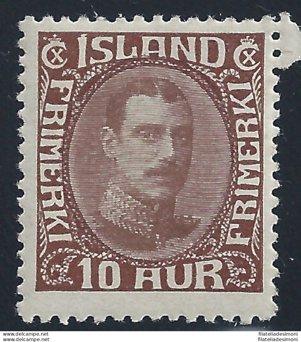 1932 ISLANDA, N. 148 10 A. Bruno - MLH* - Andere & Zonder Classificatie