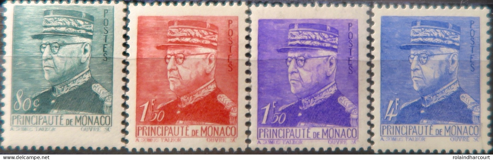 R2253/653 - MONACO - 1941/1942 - Prince Louis II - N°226 Et 229 NEUFS* + N°230 Et 233 NEUFS** - Ongebruikt