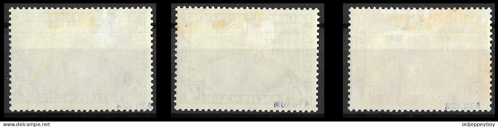 GERMANY DR 456-458, Yvert Poste Aérienne N° 40/42 Postfrisch *,MLH FULL GUM , Zeppelin-Marken Polar-Fahrt 1931 SIGNED VF - Poste Aérienne & Zeppelin