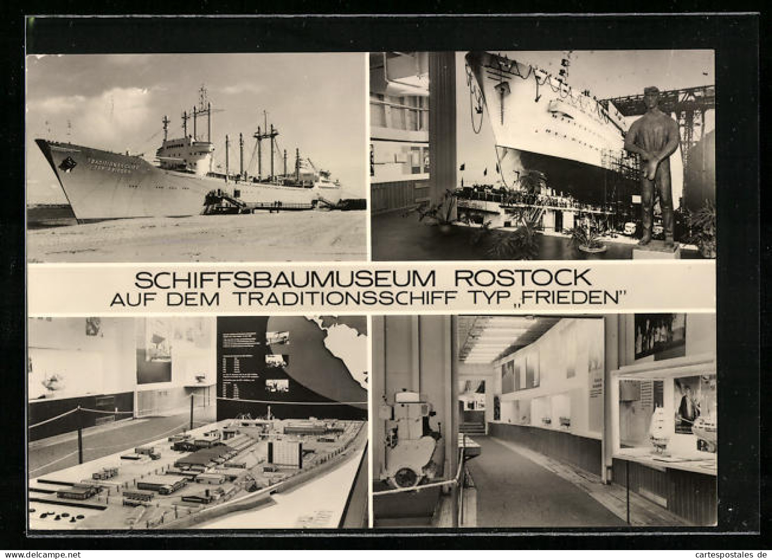 AK Rostock-Schmarl, Schiff Typ Frieden, Schiffsbaumuseum  - Rostock