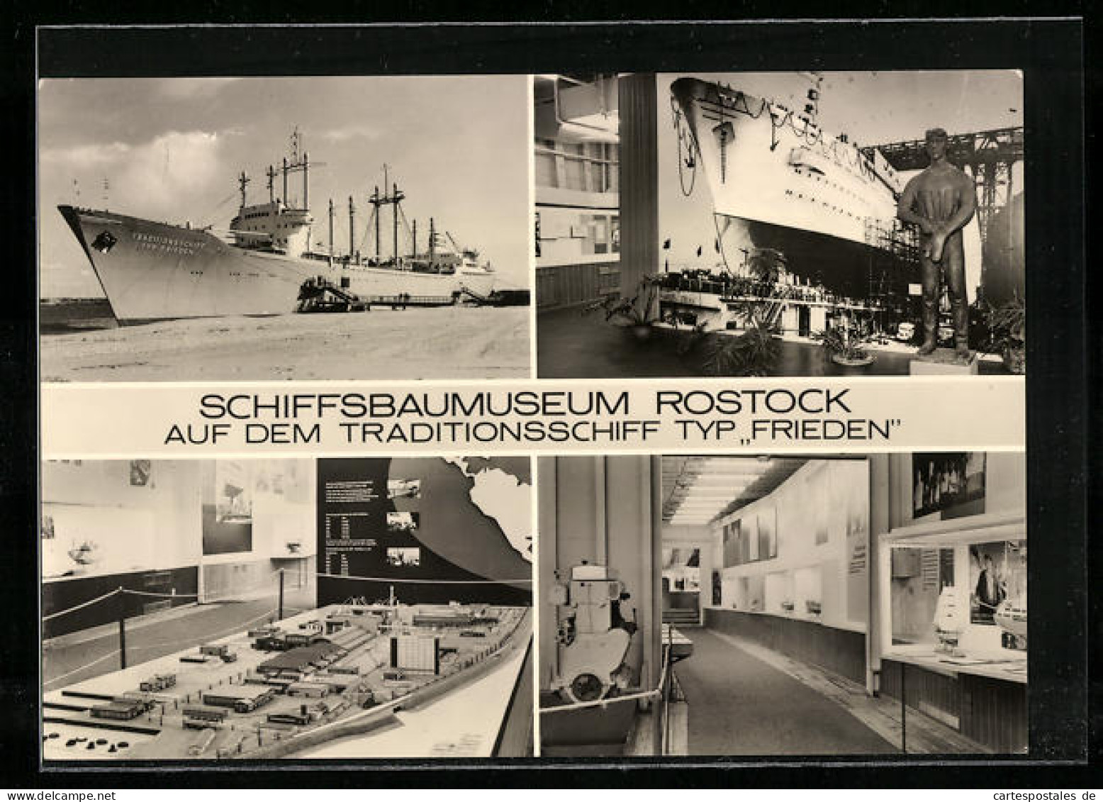 AK Rostock-Schmarl, Traditionsschiff Typ Frieden Im Schiffsbaumuseum  - Rostock