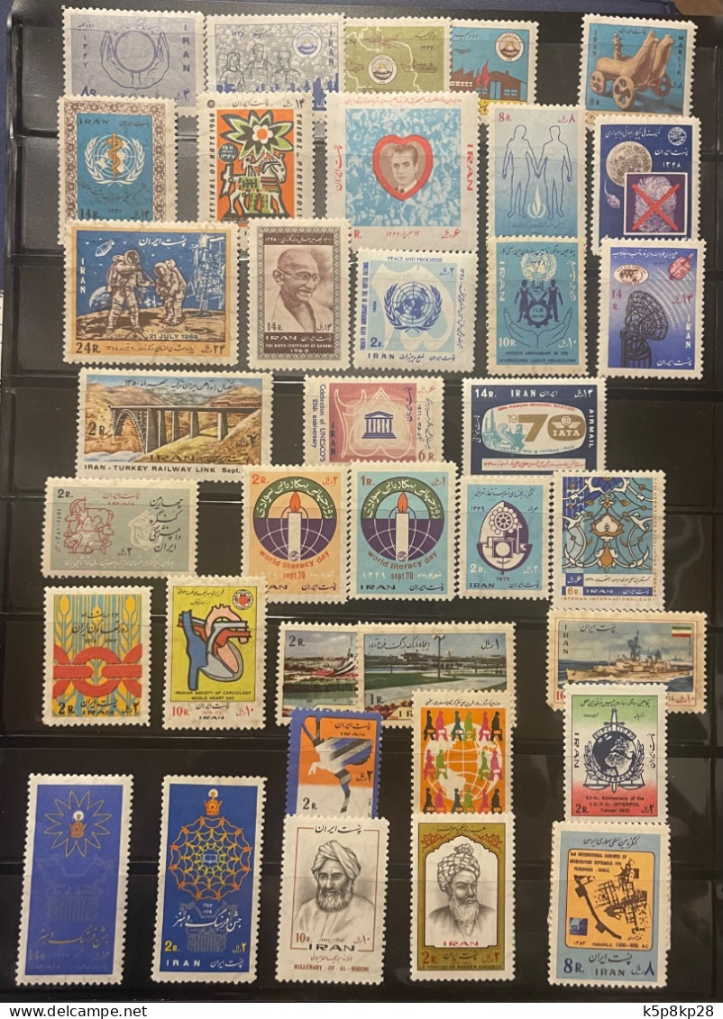 1968-73 Stamps, 31 Full Sets, Mostly MNH, VF - Iran