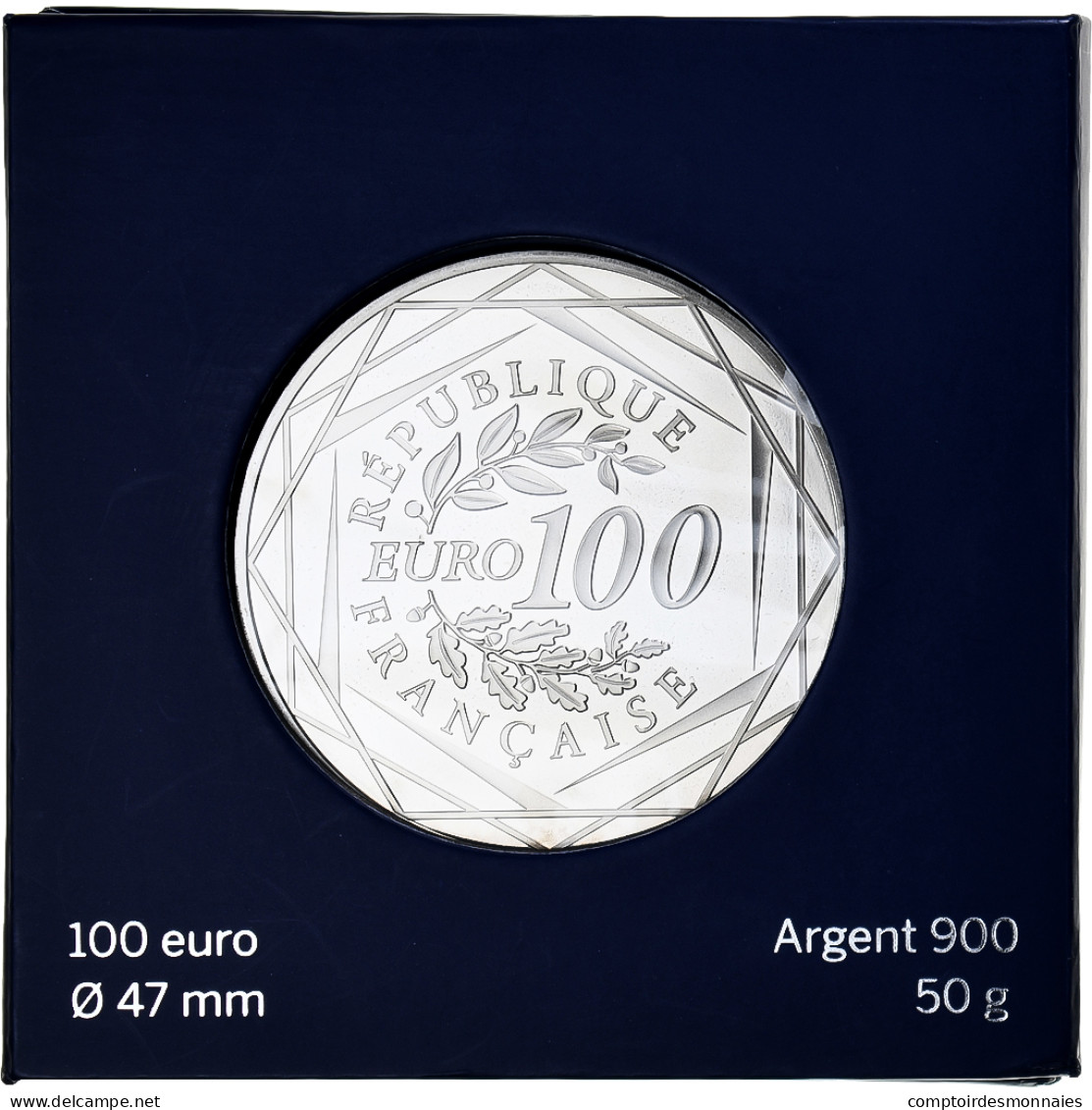 France, 100 Euro, Auguste Rodin, 2017, Monnaie De Paris, FDC, Argent - France