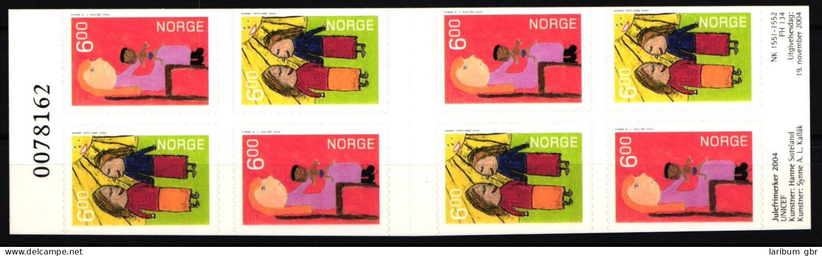 Norwegen Markenheftchen Mit 1516-1517 Postfrisch Weihnachten #JB292 - Other & Unclassified