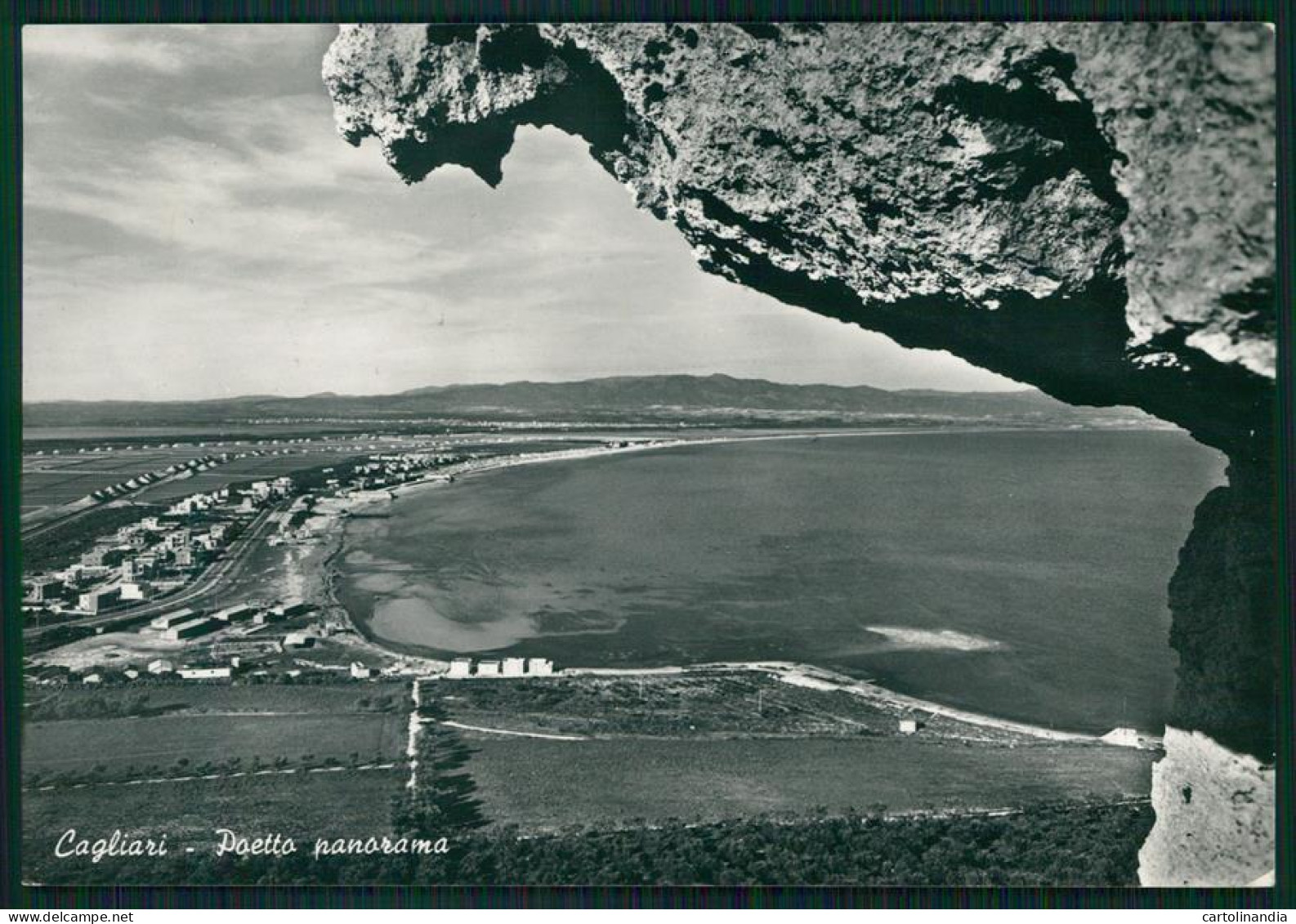 Cagliari Città Poetto Panorama Foto FG Cartolina MZ4948 - Cagliari