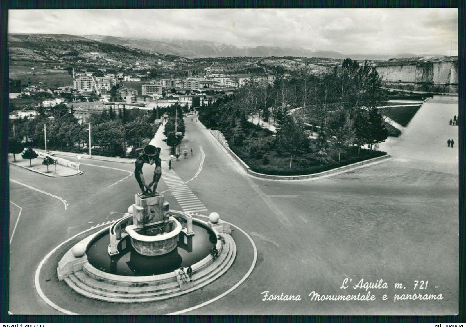 L'Aquila Città Fontana Monumentale Foto FG Cartolina MZ4971 - L'Aquila