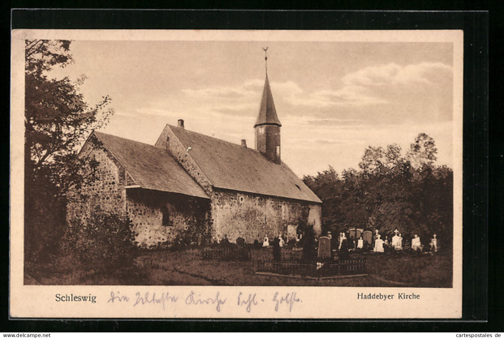 AK Schleswig, Grabmale An Der Haddebyer Kirche  - Schleswig