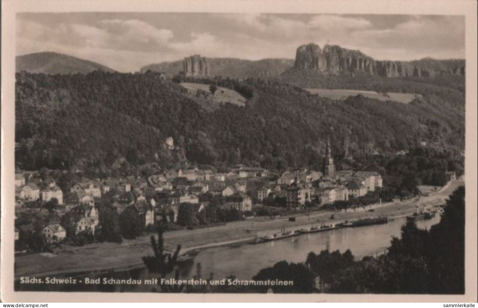 85771 - Bad Schandau - Mit Falkenstein Und Schrammsteinen - 1957 - Bad Schandau