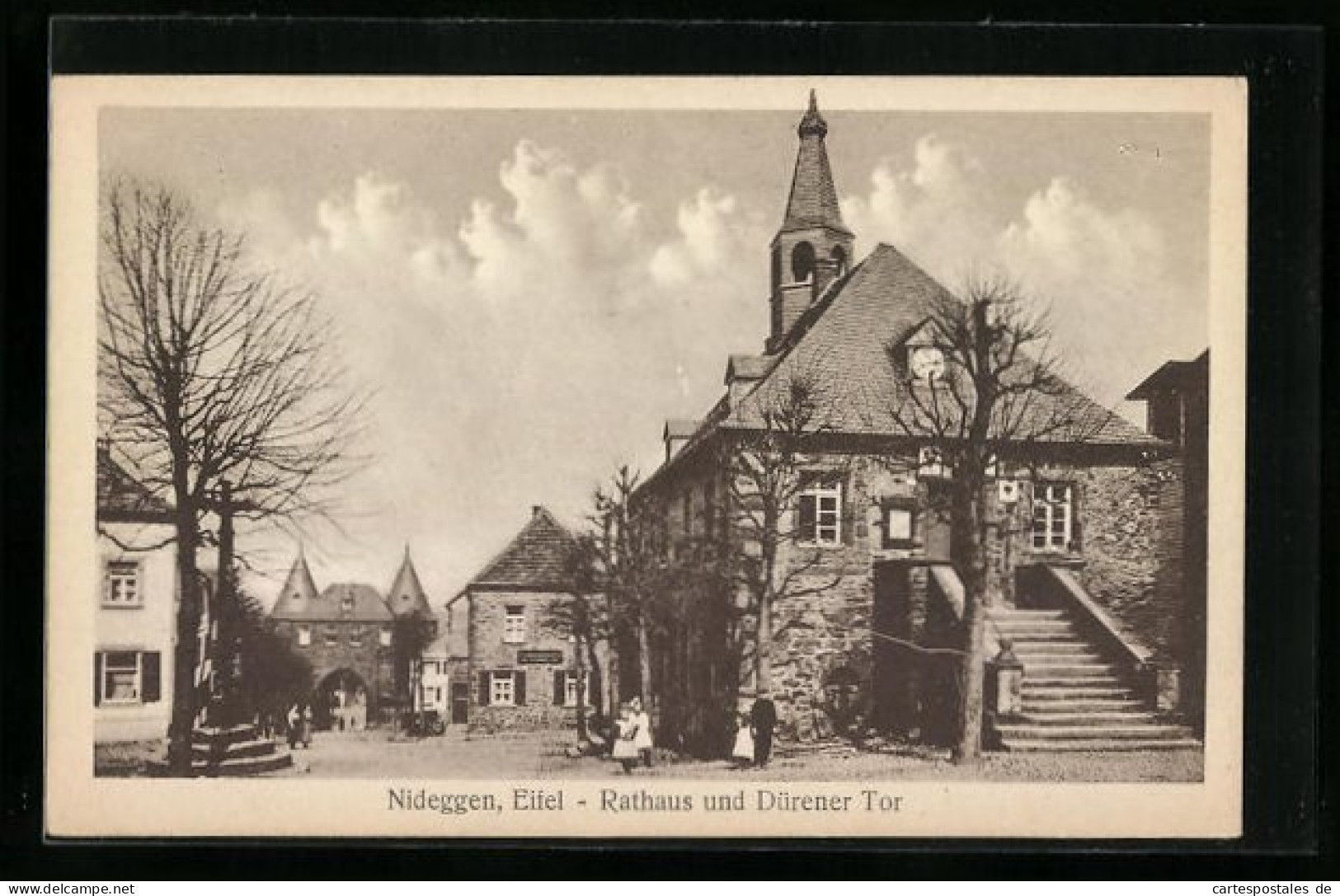 AK Nideggen I. Eifel, Rathaus Am Dürener Tor  - Düren