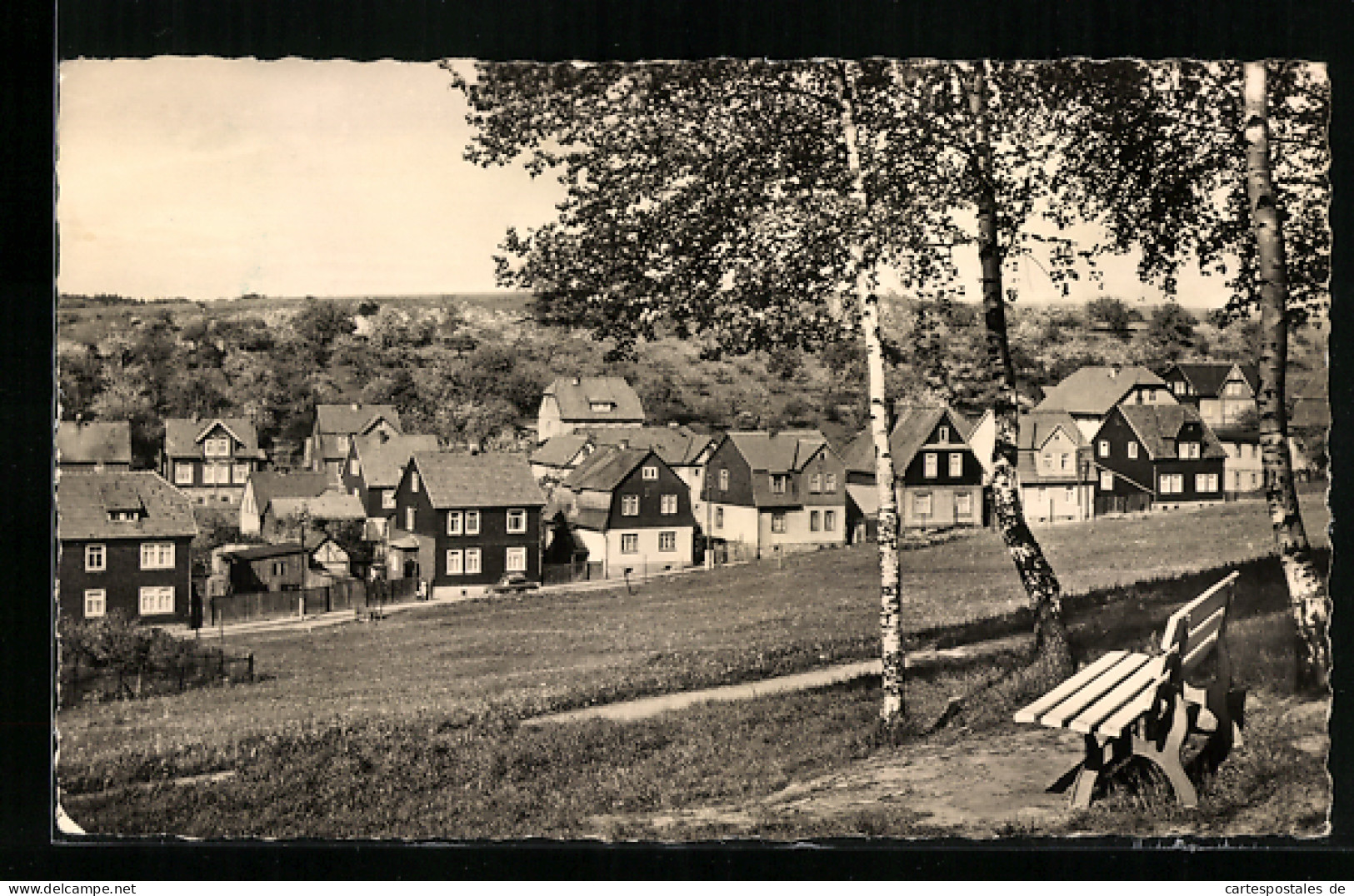 AK Geraberg, Blick Vom Birkenwäldchen Nach Der Schillerstrasse  - Gera