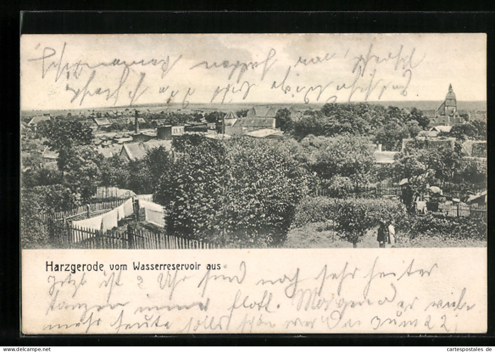 AK Harzgerode, Ortsansicht Vom Wasserreservoir Aus  - Harzgerode