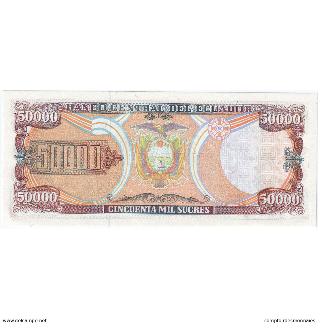 Équateur, 50,000 Sucres, 1999, 1999-07-12, KM:130c, NEUF - Equateur