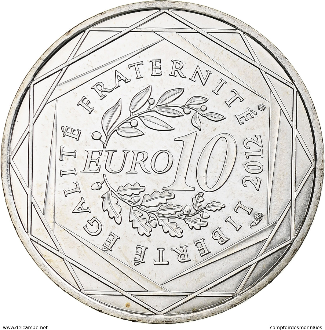 France, 10 Euro, Haute-Normandie, 2012, Monnaie De Paris, SPL+, Argent, KM:1874 - France