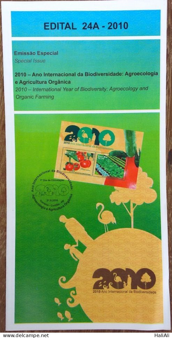 Edital 2010 24A Agricultura Organica Sem Selo - Lettres & Documents