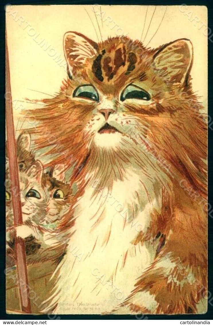 Artist Signed Wain L. Anthropomorphic Cat Theo Stroefer 79 Postcard HR1022 - Autres & Non Classés