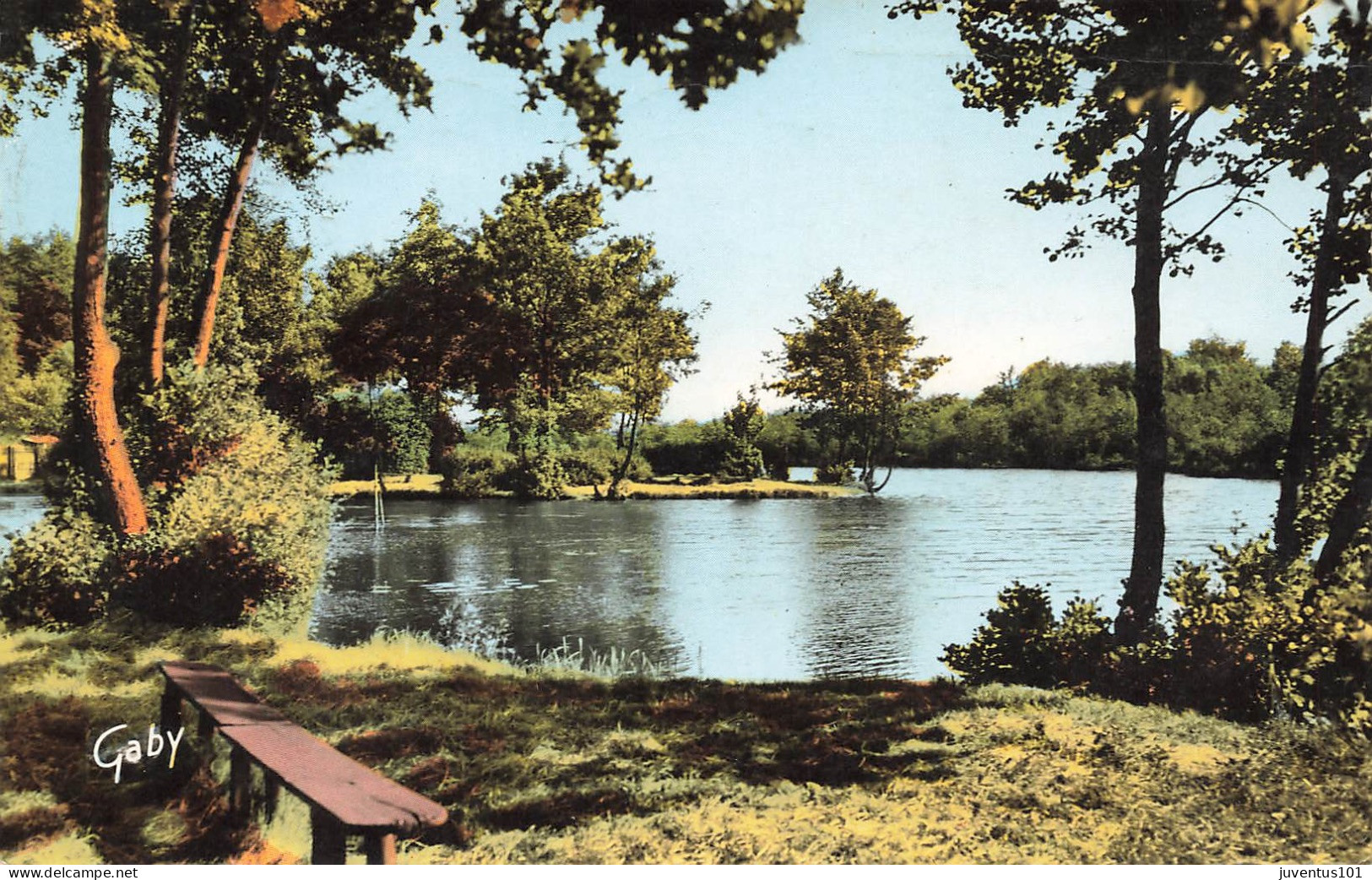 CPSM Breteuil Sur Iton-Le Parc Public Et L'étang-Timbre     L2849 - Breteuil